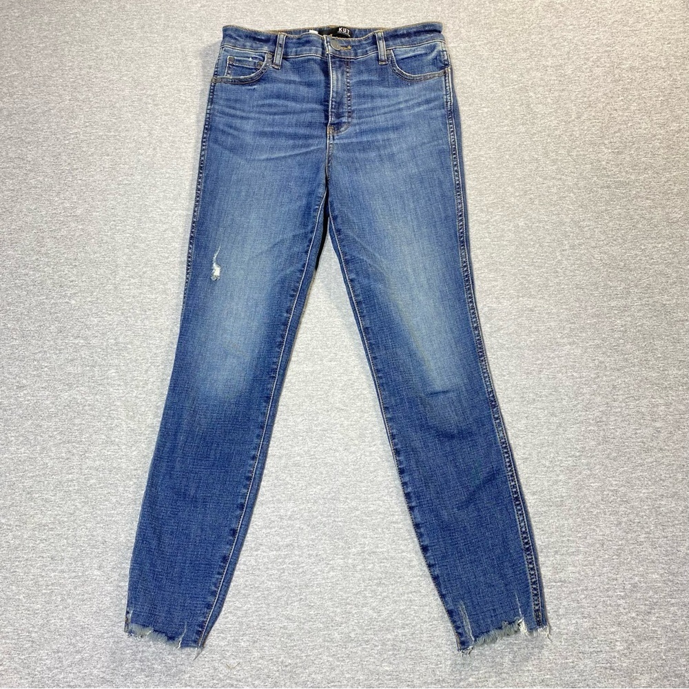 KUT From The Kloth Jeans Womens 2 Connie Fab AB Hi Rise Ankle Skinny Raw Hem - Picture 1 of 14
